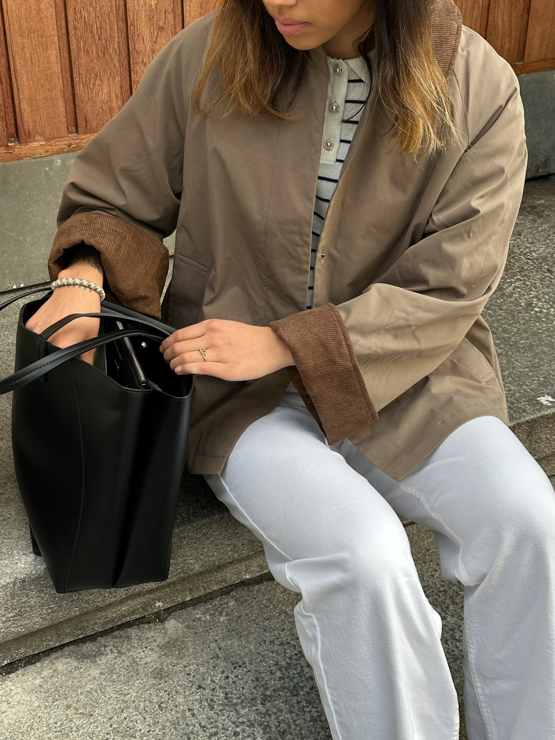 ONLORCHID Cordoroy Coat - Brun